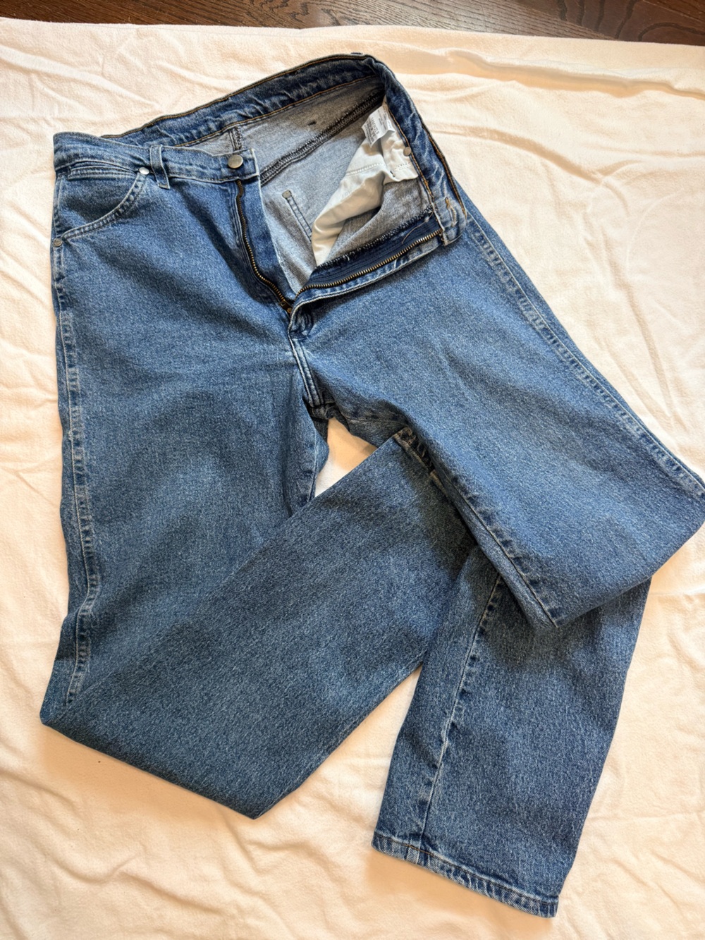 Wrangler 14MWZ Cowboy Cut Slim Fit Jeans 11x32 High Rise Western Denim